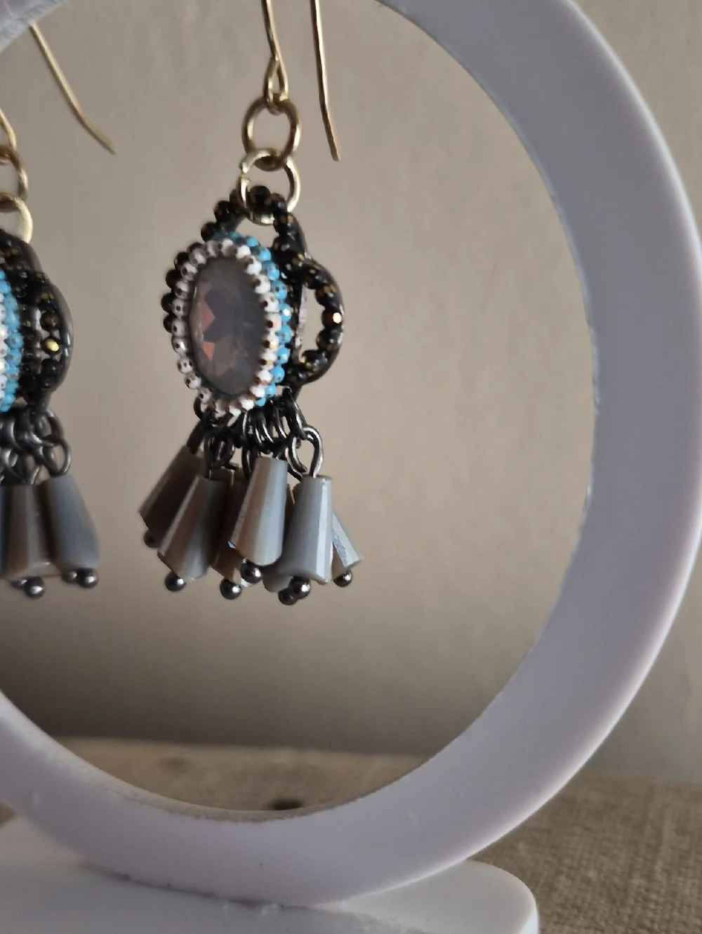 Hildie & Jo Vintage Inspired Beaded Drop Earrings